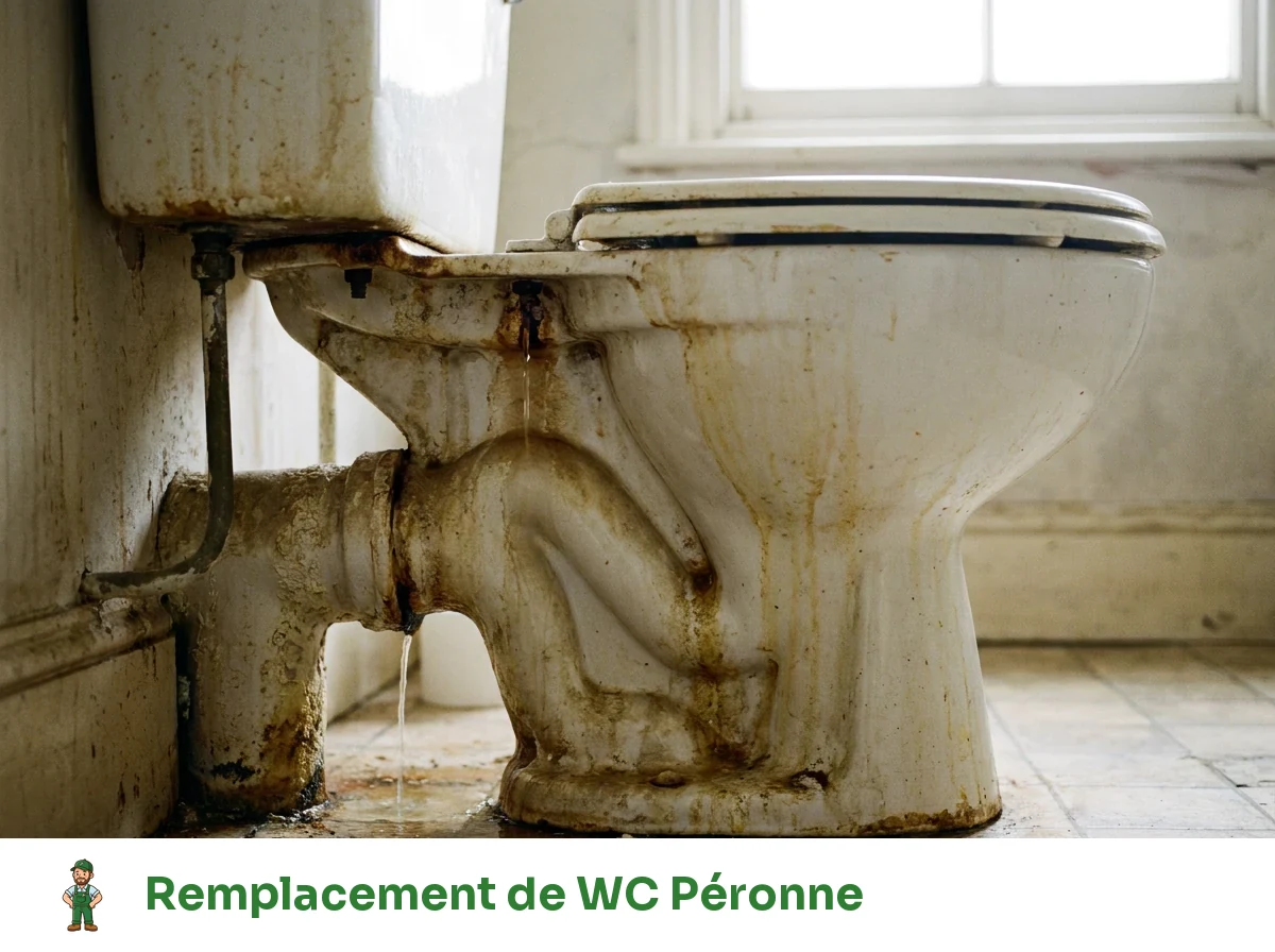 Remplacement de WC à Péronne