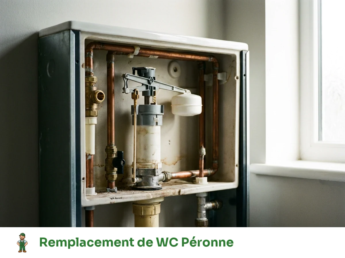Remplacement de WC à Péronne